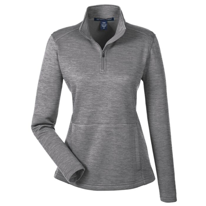 Ladies' Newbury Mélange Fleece Quarter-Zip Thumbnail