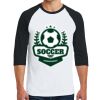 Heavy Cotton ™ 3/4 Sleeve Raglan T Shirt Thumbnail