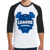 Heavy Cotton ™ 3/4 Sleeve Raglan T Shirt Thumbnail