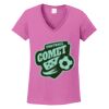 Women's Heavy Cotton 100% Cotton V Neck T Shirt Thumbnail