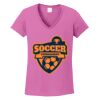 Women's Heavy Cotton 100% Cotton V Neck T Shirt Thumbnail