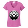 Women's Heavy Cotton 100% Cotton V Neck T Shirt Thumbnail