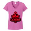 Women's Heavy Cotton 100% Cotton V Neck T Shirt Thumbnail