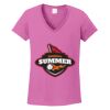 Women's Heavy Cotton 100% Cotton V Neck T Shirt Thumbnail