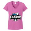 Women's Heavy Cotton 100% Cotton V Neck T Shirt Thumbnail