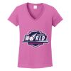 Women's Heavy Cotton 100% Cotton V Neck T Shirt Thumbnail