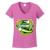 Women's Heavy Cotton 100% Cotton V Neck T Shirt Thumbnail