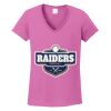 Women's Heavy Cotton 100% Cotton V Neck T Shirt Thumbnail