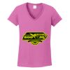 Women's Heavy Cotton 100% Cotton V Neck T Shirt Thumbnail