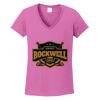 Women's Heavy Cotton 100% Cotton V Neck T Shirt Thumbnail