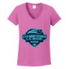 Women's Heavy Cotton 100% Cotton V Neck T Shirt Thumbnail