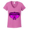 Women's Heavy Cotton 100% Cotton V Neck T Shirt Thumbnail