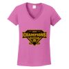 Women's Heavy Cotton 100% Cotton V Neck T Shirt Thumbnail