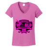 Women's Heavy Cotton 100% Cotton V Neck T Shirt Thumbnail
