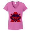 Women's Heavy Cotton 100% Cotton V Neck T Shirt Thumbnail