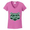 Women's Heavy Cotton 100% Cotton V Neck T Shirt Thumbnail