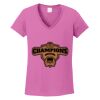 Women's Heavy Cotton 100% Cotton V Neck T Shirt Thumbnail