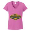 Women's Heavy Cotton 100% Cotton V Neck T Shirt Thumbnail