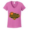 Women's Heavy Cotton 100% Cotton V Neck T Shirt Thumbnail