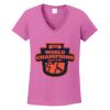 Women's Heavy Cotton 100% Cotton V Neck T Shirt Thumbnail