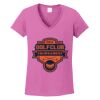 Women's Heavy Cotton 100% Cotton V Neck T Shirt Thumbnail