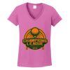 Women's Heavy Cotton 100% Cotton V Neck T Shirt Thumbnail