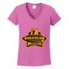 Women's Heavy Cotton 100% Cotton V Neck T Shirt Thumbnail