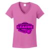 Women's Heavy Cotton 100% Cotton V Neck T Shirt Thumbnail