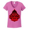 Women's Heavy Cotton 100% Cotton V Neck T Shirt Thumbnail