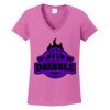 Women's Heavy Cotton 100% Cotton V Neck T Shirt Thumbnail