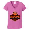 Women's Heavy Cotton 100% Cotton V Neck T Shirt Thumbnail