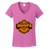 Women's Heavy Cotton 100% Cotton V Neck T Shirt Thumbnail