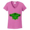 Women's Heavy Cotton 100% Cotton V Neck T Shirt Thumbnail