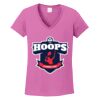 Women's Heavy Cotton 100% Cotton V Neck T Shirt Thumbnail