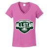 Women's Heavy Cotton 100% Cotton V Neck T Shirt Thumbnail