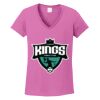 Women's Heavy Cotton 100% Cotton V Neck T Shirt Thumbnail