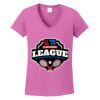 Women's Heavy Cotton 100% Cotton V Neck T Shirt Thumbnail