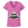 Women's Heavy Cotton 100% Cotton V Neck T Shirt Thumbnail