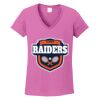 Women's Heavy Cotton 100% Cotton V Neck T Shirt Thumbnail