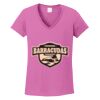 Women's Heavy Cotton 100% Cotton V Neck T Shirt Thumbnail