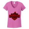 Women's Heavy Cotton 100% Cotton V Neck T Shirt Thumbnail