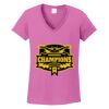 Women's Heavy Cotton 100% Cotton V Neck T Shirt Thumbnail