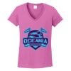 Women's Heavy Cotton 100% Cotton V Neck T Shirt Thumbnail