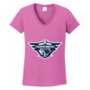 Women's Heavy Cotton 100% Cotton V Neck T Shirt Thumbnail