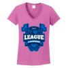 Women's Heavy Cotton 100% Cotton V Neck T Shirt Thumbnail