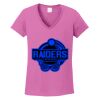 Women's Heavy Cotton 100% Cotton V Neck T Shirt Thumbnail