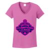 Women's Heavy Cotton 100% Cotton V Neck T Shirt Thumbnail