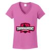 Women's Heavy Cotton 100% Cotton V Neck T Shirt Thumbnail