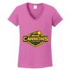 Women's Heavy Cotton 100% Cotton V Neck T Shirt Thumbnail