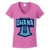 Women's Heavy Cotton 100% Cotton V Neck T Shirt Thumbnail